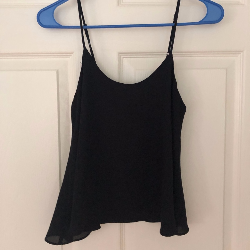 Silky black tank